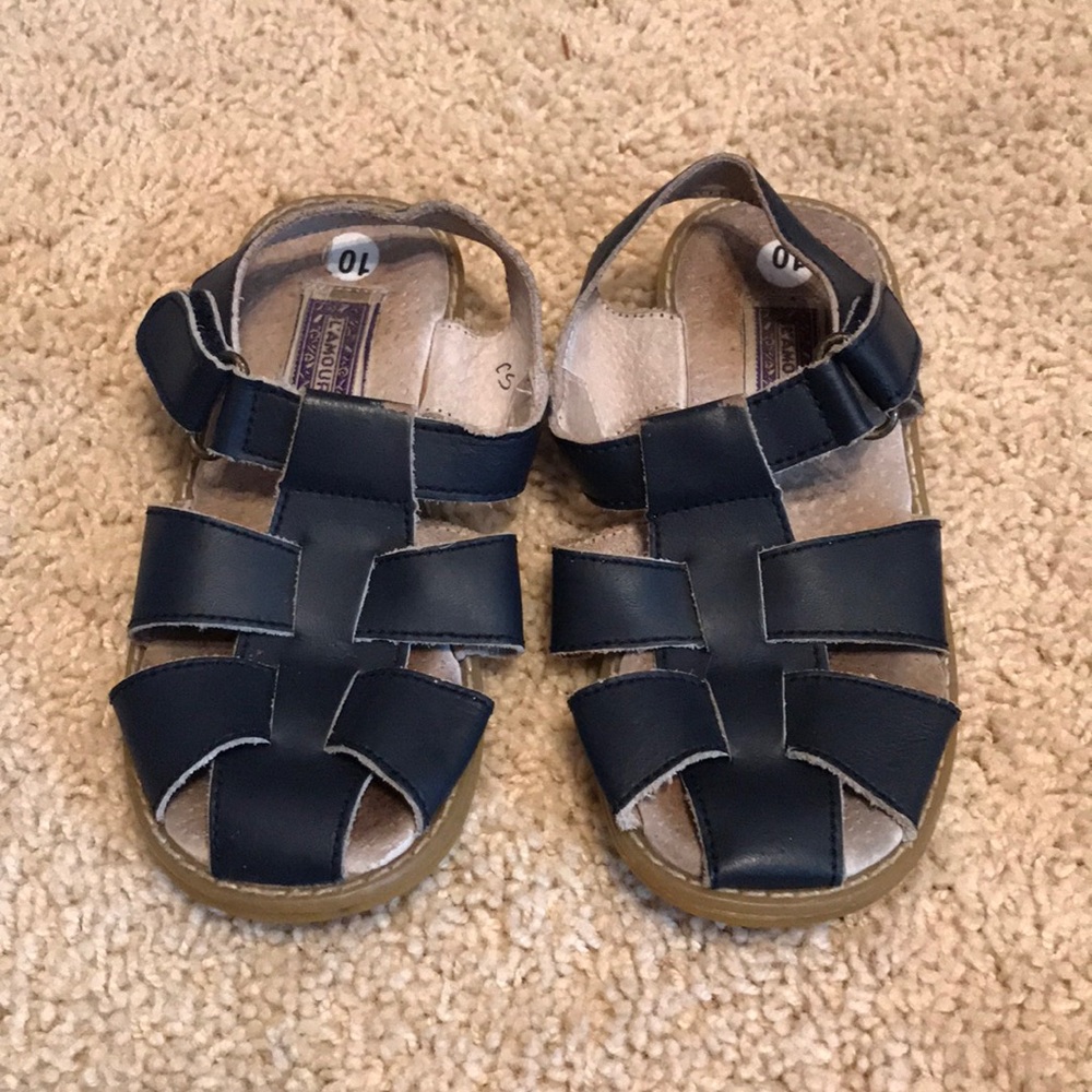 Navy sandals
